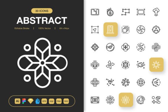 Abstract Icons: The Versatile Toolkit for Modern Design Projects