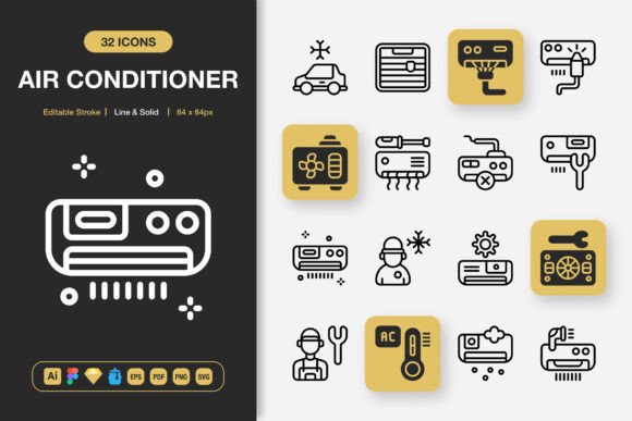 Air Conditioner Icons: A Universal Toolkit for Modern Design