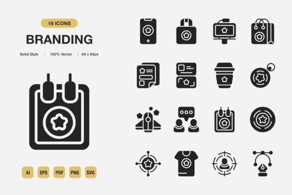 Branding Solid Icons: A Foundation for Clear Communication