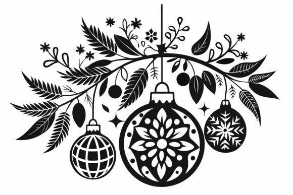 Christmas Balls and Snowflakes: A Professional Resource for Seasonal Illustration