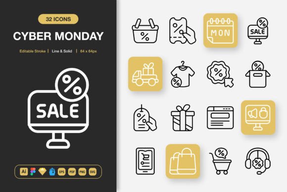Cyber Monday Icons: A Strategic Asset for Modern Digital Projects