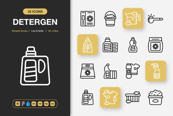 Detergen Icons: Elevating Your Design Projects