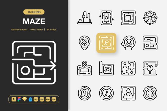 Elevate Projects with Maze Icons