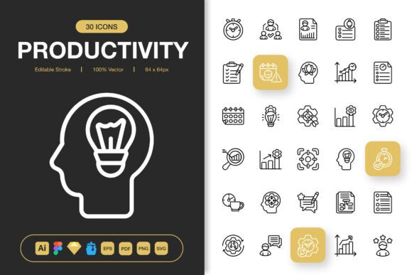 Essential Productivity Icon Sets