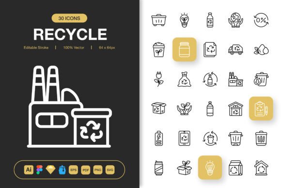 Essential Recycle Icons for Modern Design
