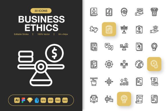 Evaluating the Business Ethics Icons Collection for Your Projects