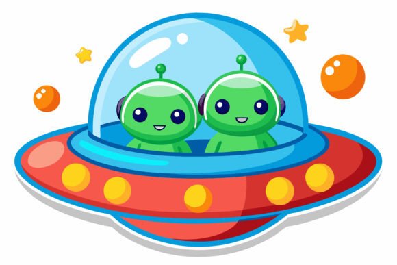Exploring the UFO Wedding Couple Color Illustration for Your Projects