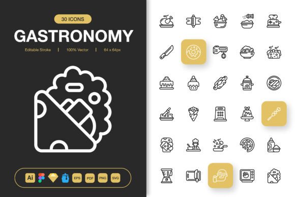 Gastronomy Icons: The Visual Language of Modern Food Culture