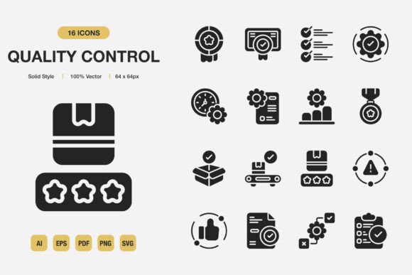 Introducing the Quality Control Solid Icons Collection