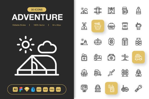 The Modern Toolkit: Adventure Icons and Minimalist Design in Digital Projects