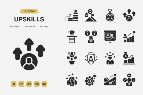 Upskills Solid Icons: A Modern Toolkit for Visual Communication